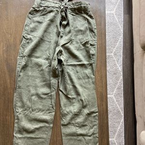 Women’s small olive frock pants